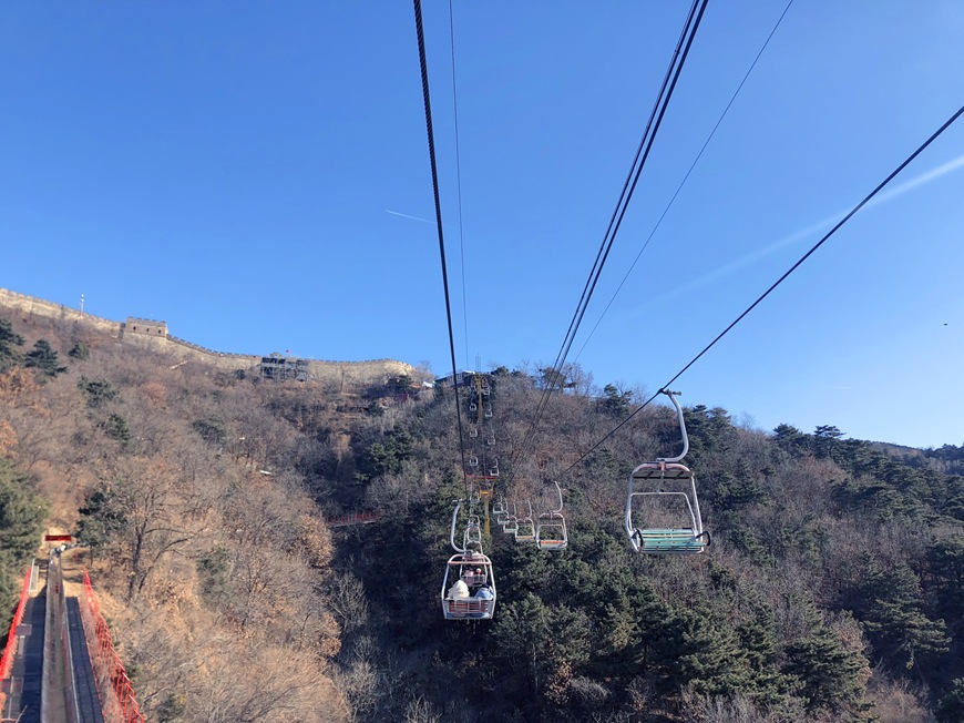Chairlift on the Great Wall