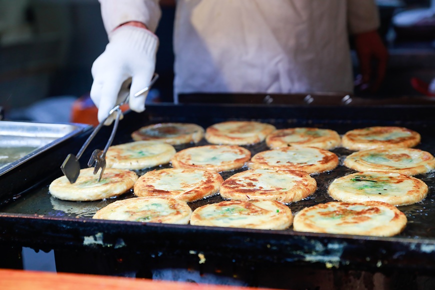 Green or Spring Onion Pancakes