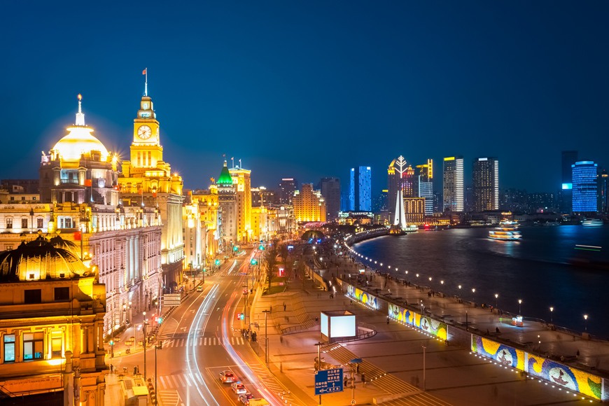 The Bund in Shanghai