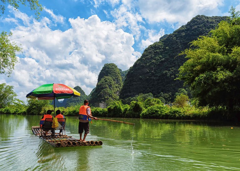 Yulong River Bamboo Rafting