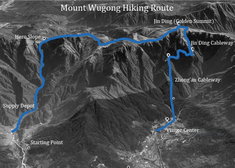 Mount Wugong Hiking Route