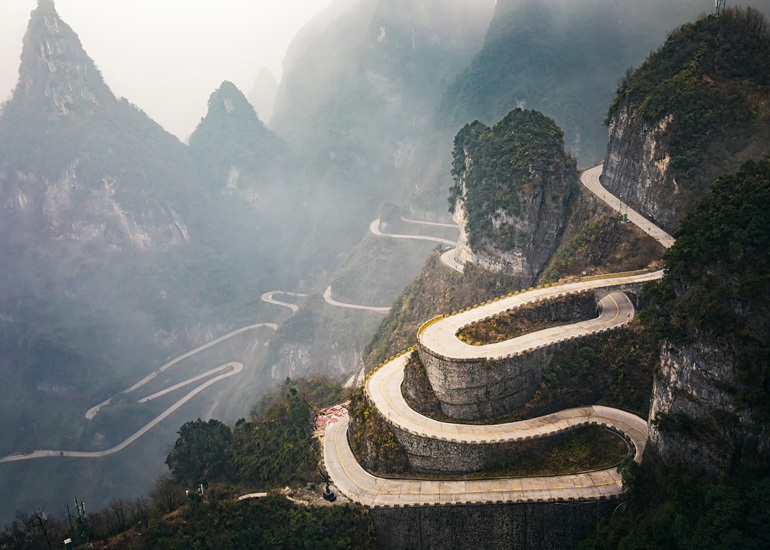 Tianmen Mountain 99 Bends